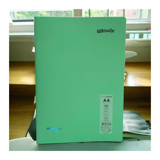 Mynote Text Pastel Defter A4 60 Yaprak Çizgili
