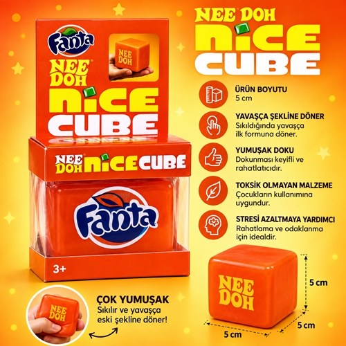 Needoh Jelly Squishy Fanta Nice Cube