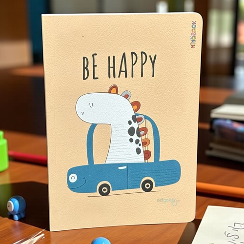 Ninobook Big Happy Dino Çizgisiz Defter