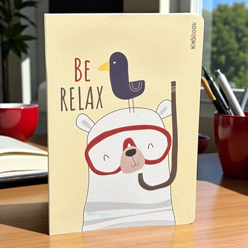 Ninobook Big Relax Bear Çizgisiz Defter
