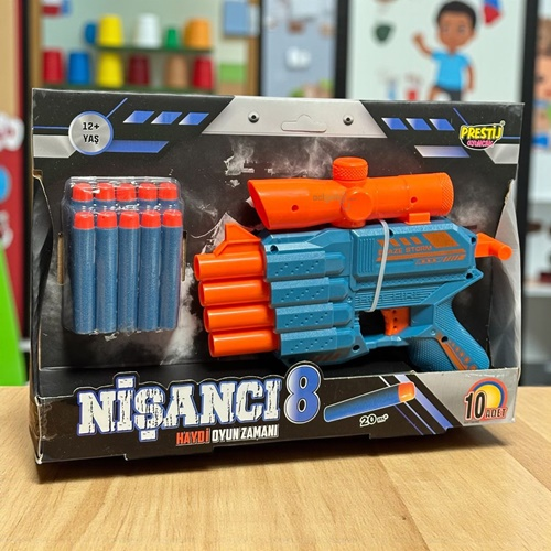 Nişancı Yumuşak 10 Mermili 4'namlulu Nerf Silah