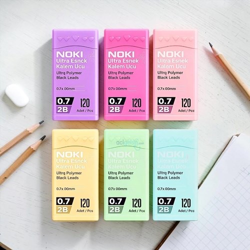 Noki 07mm Min Kalem Ucu 120li Pastel Tonlar