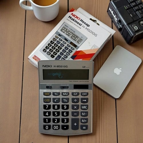 Noki Diğital Hesap Makinesi 12 Haneli H-ms010