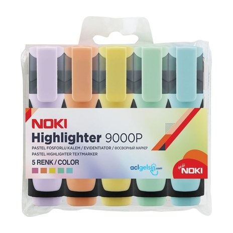 Noki Pastel 5 Renk Fosforlu Kalem