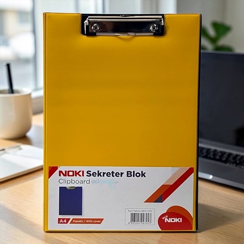 Noki Sekreterlik A4 Kapaklı Blok Sarı