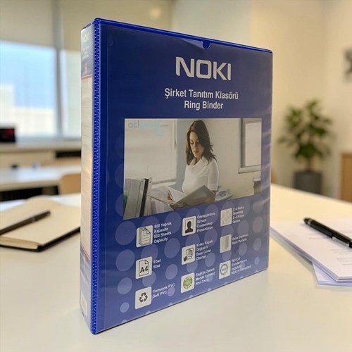 Noki Şirket Tanıtım Klasörü 4 Halkalı 5 Cm