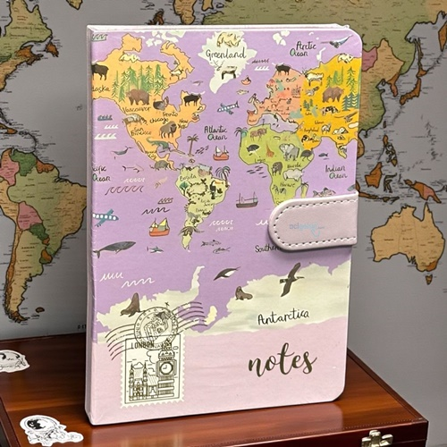 Not Defteri Lastikli A6 Bloknot World 80 Yaprak Çizgili