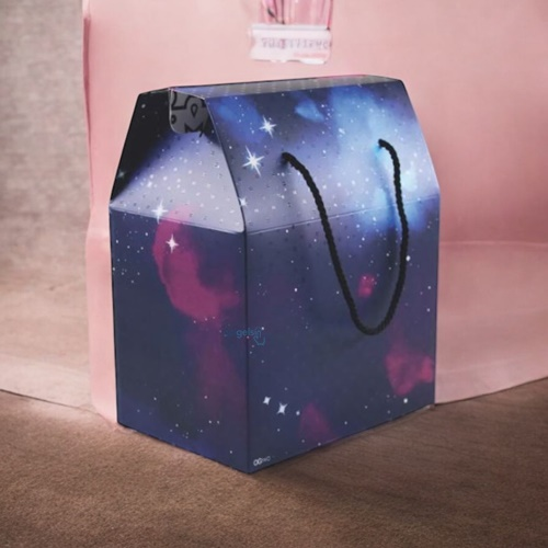 Ogtwo Elite Premium Konsept Tasarım Hediyelik Kutu Çanta Galaxy Black Bag