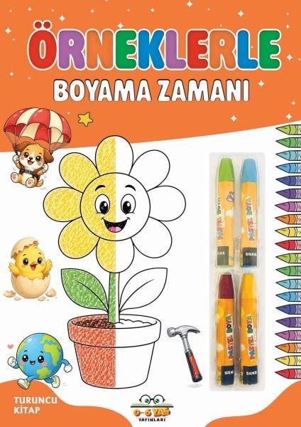 Örneklerle Boyama Zamanı - Turuncu Kitap