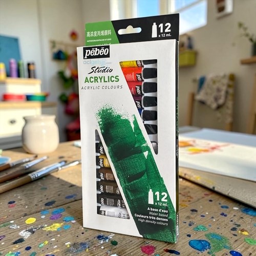 Pebeo Studio Akrilik Boya 12 Renk 12ml