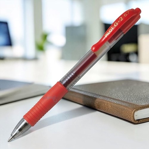 Pilot G2 Basmalı Jel Kalem 0.7 Mm Kırmızı