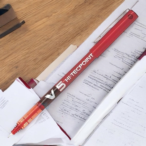 Pilot V5 Hı-tecpoint 0.5 Roller Kalem Kırmızı