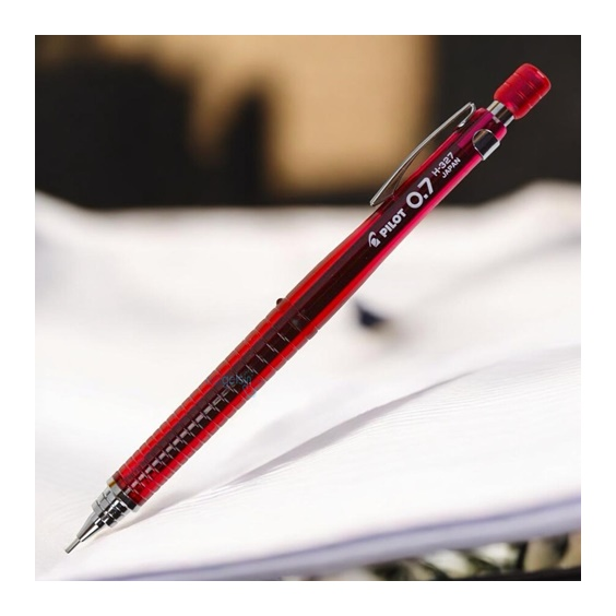 Pilot Versatil Uçlu Kalem H-327 Şeffaf Kırmızı 0.7 Mm