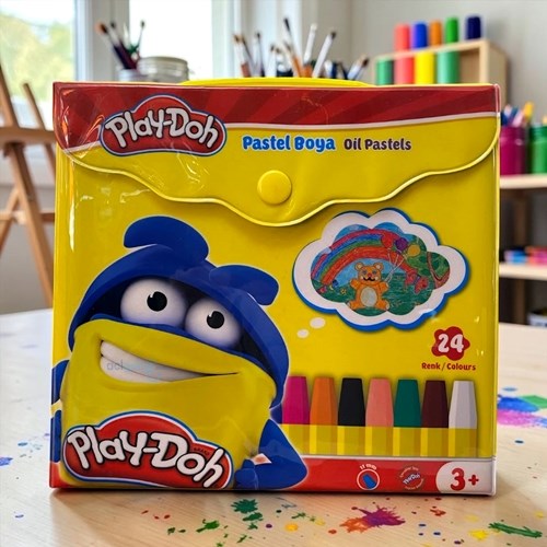 Play Çantalı Pastel Boya 24 Renk