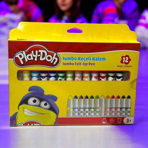 Play-doh Jumbo Keçeli Kalem 12 Renk