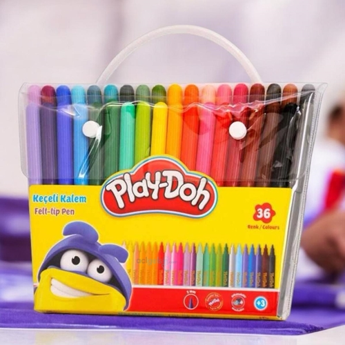 Play-doh Keçeli Kalem Tam Boy 36 Renk