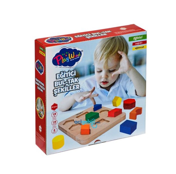 Play Wood Ahşap Eğitici Bultak Şekiller
