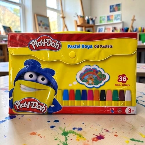 Playdoh Çantalı Büyük Boy Pastel Boya 36 Renk