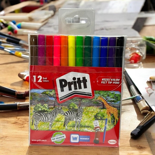 Pritt Keçeli Kalem Tam Boy 12 Renk