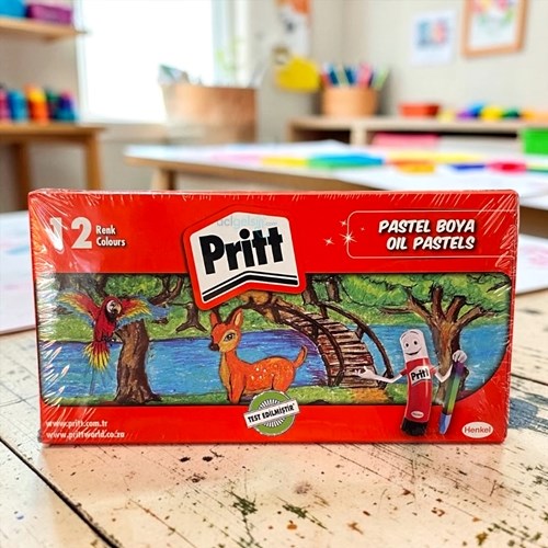 Prıtt Pastel Boya 12 Renk Karton Kutu