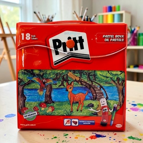 Pritt Pastel Boya 18 Li Çantalı