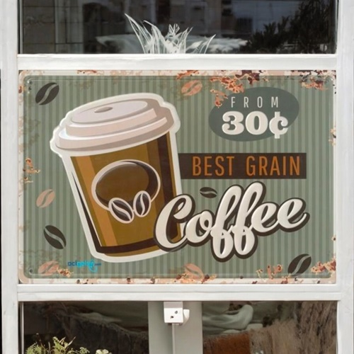 Retro Best Garain Coffee Metal Kabartma Plaka