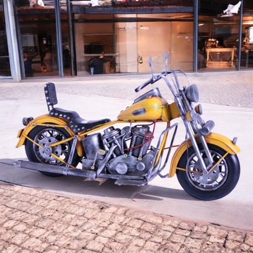 Retro Dekoratif Chopper Metal Motosiklet