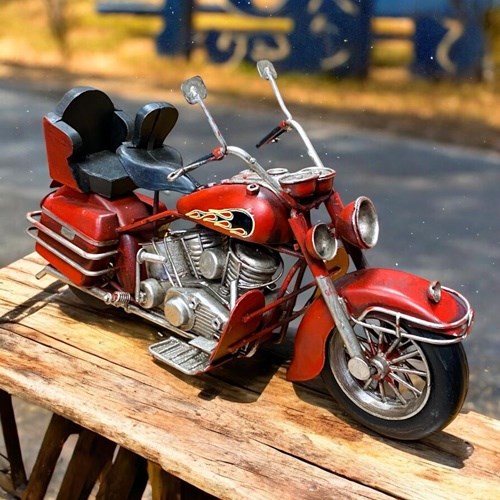 Retro Dekoratif Chopper Metal Motosiklet