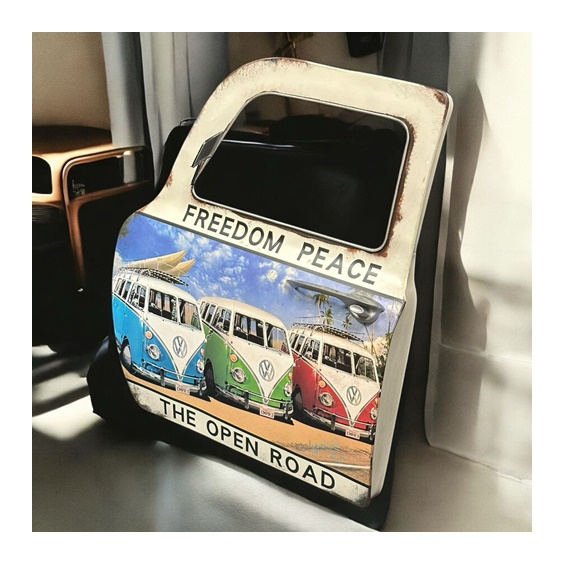 Retro Freedom Peace - The Open Road Metal Pano