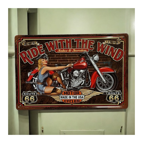 Retro Sales Service Metal Kabartma Plaka