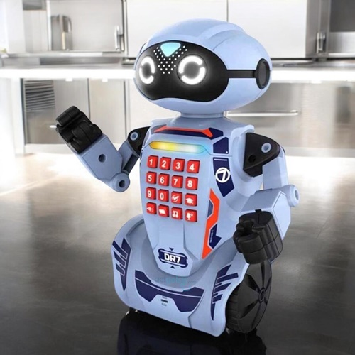 Robo Dr7 Türkçe Konuşan Sesli Ve Işıklı Uzaktan Kumandalı Robot