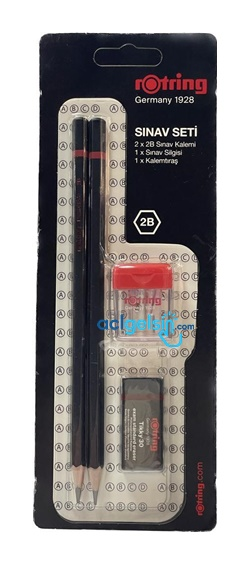 Rotring Sınav Seti 2b 2li Kurşun Kalem + Silgi + Kalemtraş