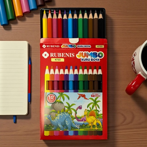 Rubenis Uzun Boy 12'li Jumbo Kuruboya Kalemi