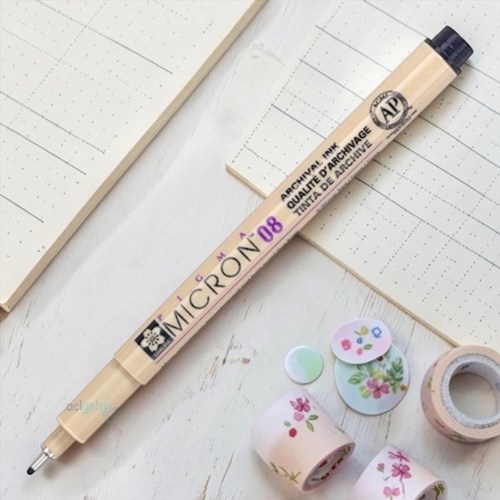 Sakura Pigma Micron Teknik Çizim Kalemi 08mm Siyah
