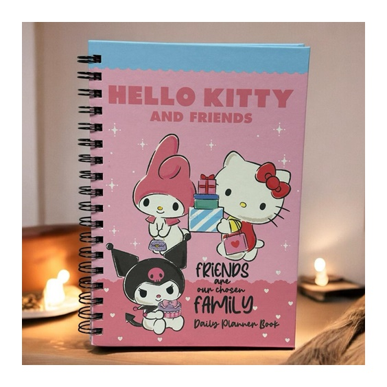Sanrio Hello Kitty Spiralli Daily Planner Stickerli Konuşan Ajanda