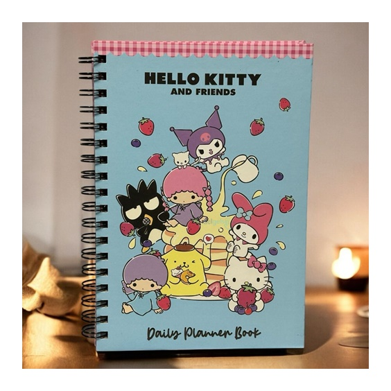 Sanrio Hello Kitty Spiralli Daily Planner Stickerli Konuşan Ajanda