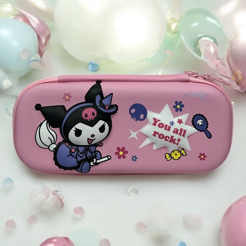 Sanrio Kuromi Eva Kalem Kutusu Pembe