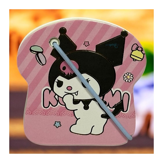 Sanrio Kuromi Lastikli Not Defteri Çizgisiz