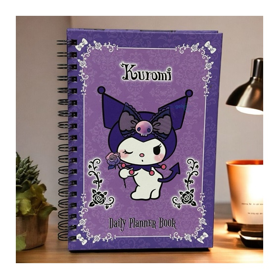 Sanrio Kuromi Spiralli Daily Planner Stickerli Konuşan Ajanda
