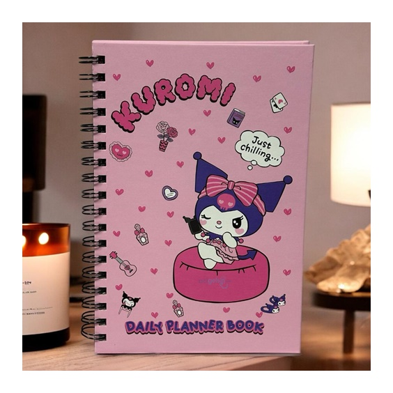 Sanrio Kuromi Spiralli Daily Planner Stickerli Konuşan Ajanda