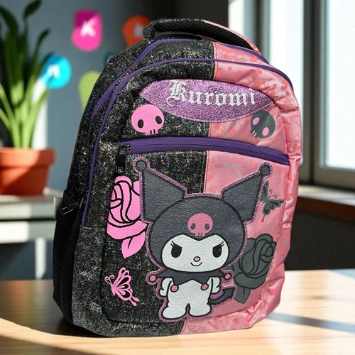 Sanrio Kuromi Üç Gözlü Okul Çantası