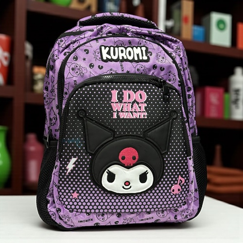 Sanrio Kuromi Üç Gözlü Okul Çantası