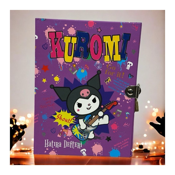 Sanrio Kuromi Ve Arkadaşları Kilitli Hatıra Defteri