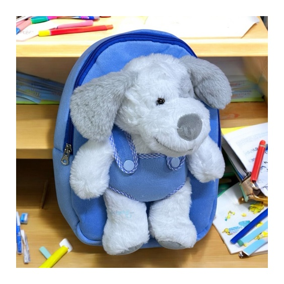 Sazıo Gösterişli Okul Öncesi Sırt Çantası Dog Blue