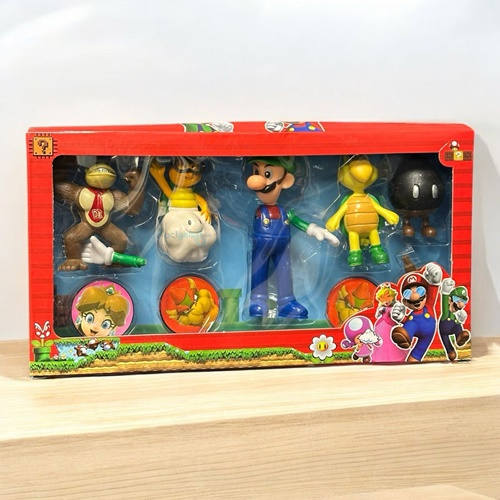 Scntoys Süper Mario Oyuncak Figür 5'li Set