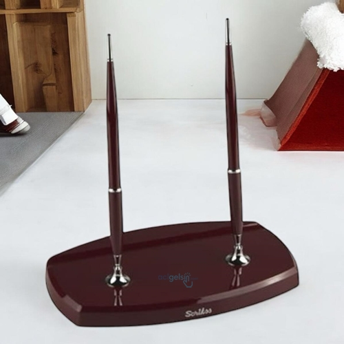 Scriks 17 Masa Takımı Sılver Çiftli Bordo