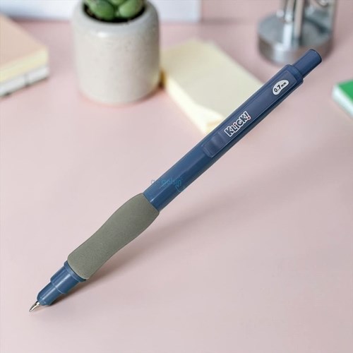 Scrikss Klick Parmak Destekli Versatil Uçlu Kalem 0.7mm Lacivert