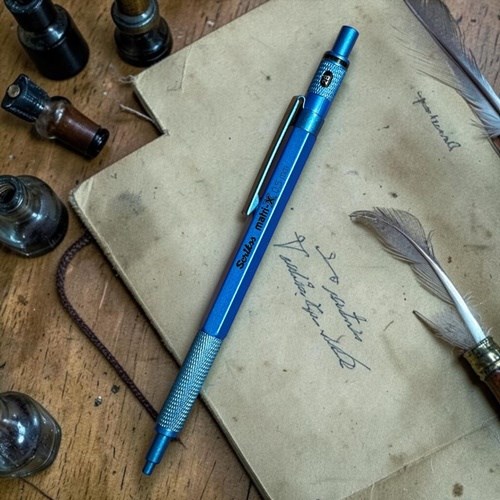 Scrikss Matrix Versatil Uçlu Kalem Metalik Mavi 0.5mm
