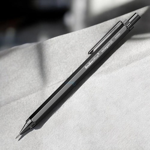 Scrikss Octagon-x Mekanik Kurşun Kalem 0.5 Mm Siyah