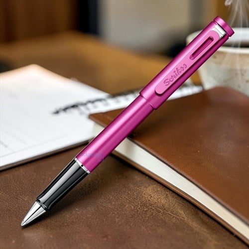 Scrikss Punto Roller Kalem Metalik Pembe